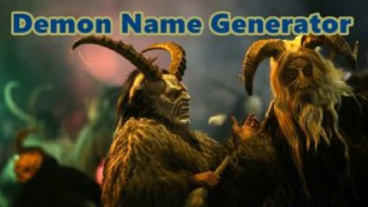 Feel free to use the demonic name generator to name your sports team